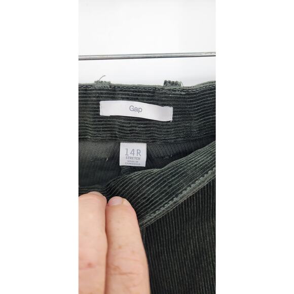 New NWT Gap Green Corduroy Wide Leg Pants Size 14 - Picture 6 of 9